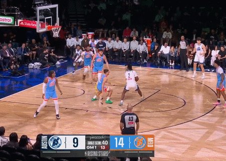 开云体育登录-杨瀚森8分钟10分闪耀新秀赛！三分、突破样样都有